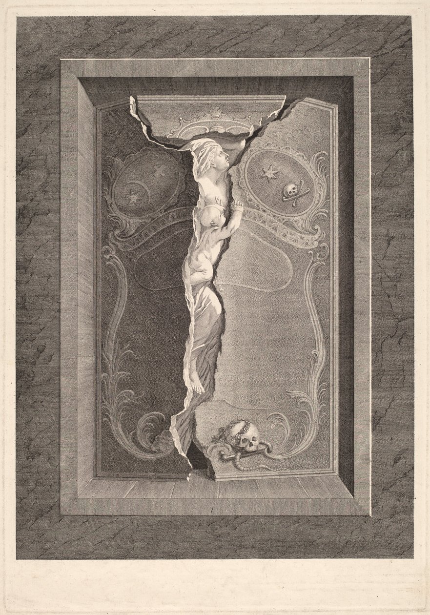 Madame Langhans sírja alkotó: Christian von Mechel and Bartholomäus Hübner, after Johannes August Nahl, the Younger