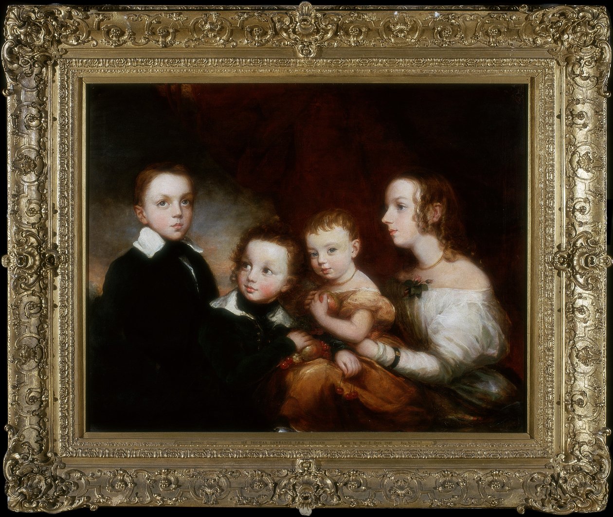 Gyermekcsoport, 1850 körül alkotó: Christina Robertson