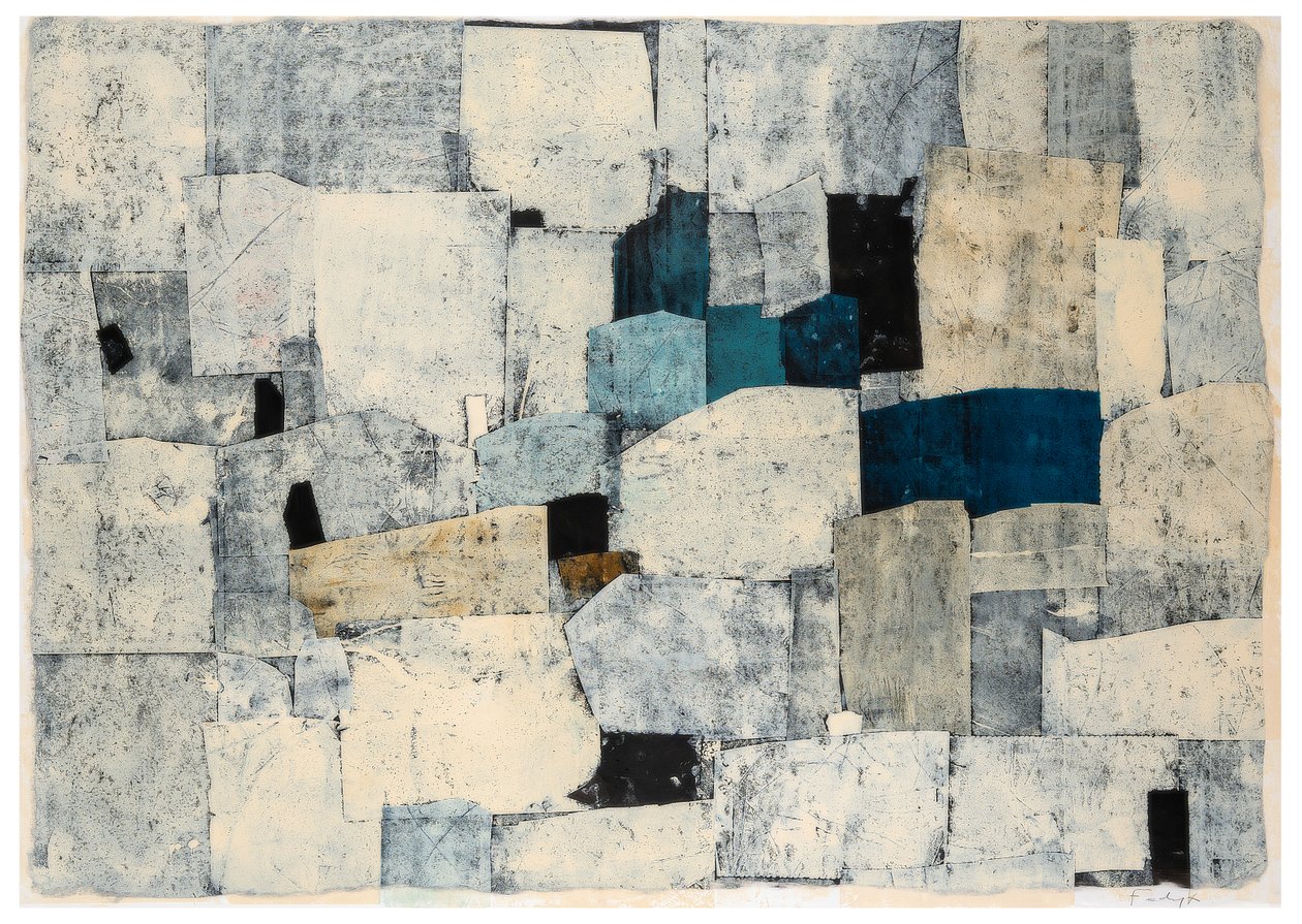 Citadella, 2017 (monotípia papírra) alkotó: Christina Fedyk