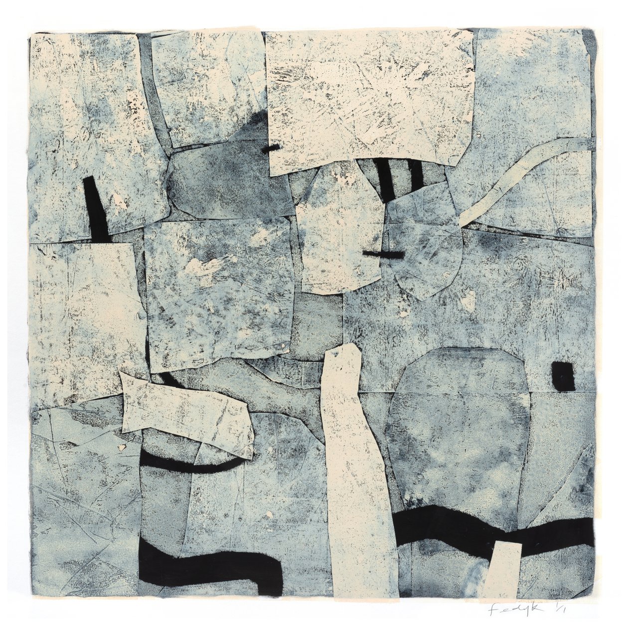Way Station, 2016 (monotípia papírra) alkotó: Christina Fedyk