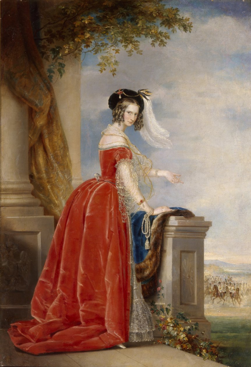 Alexandra Fjodorovna porosz Charlotte császárné portréja, I. Miklós császár felesége 1798-1860, 1844 után alkotó: Christina Robertson