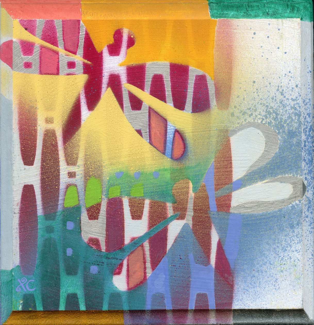 Szitakötők nyáron, 2008 (akril, tábla) alkotó: Christina Saj