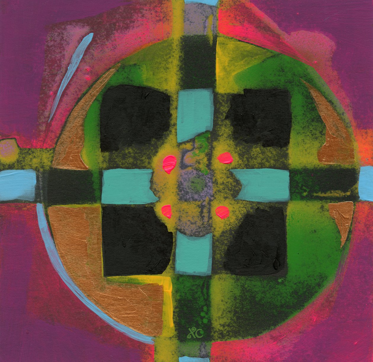 Emlékezés, 2014 körüli, akril, papír alkotó: Christina Saj