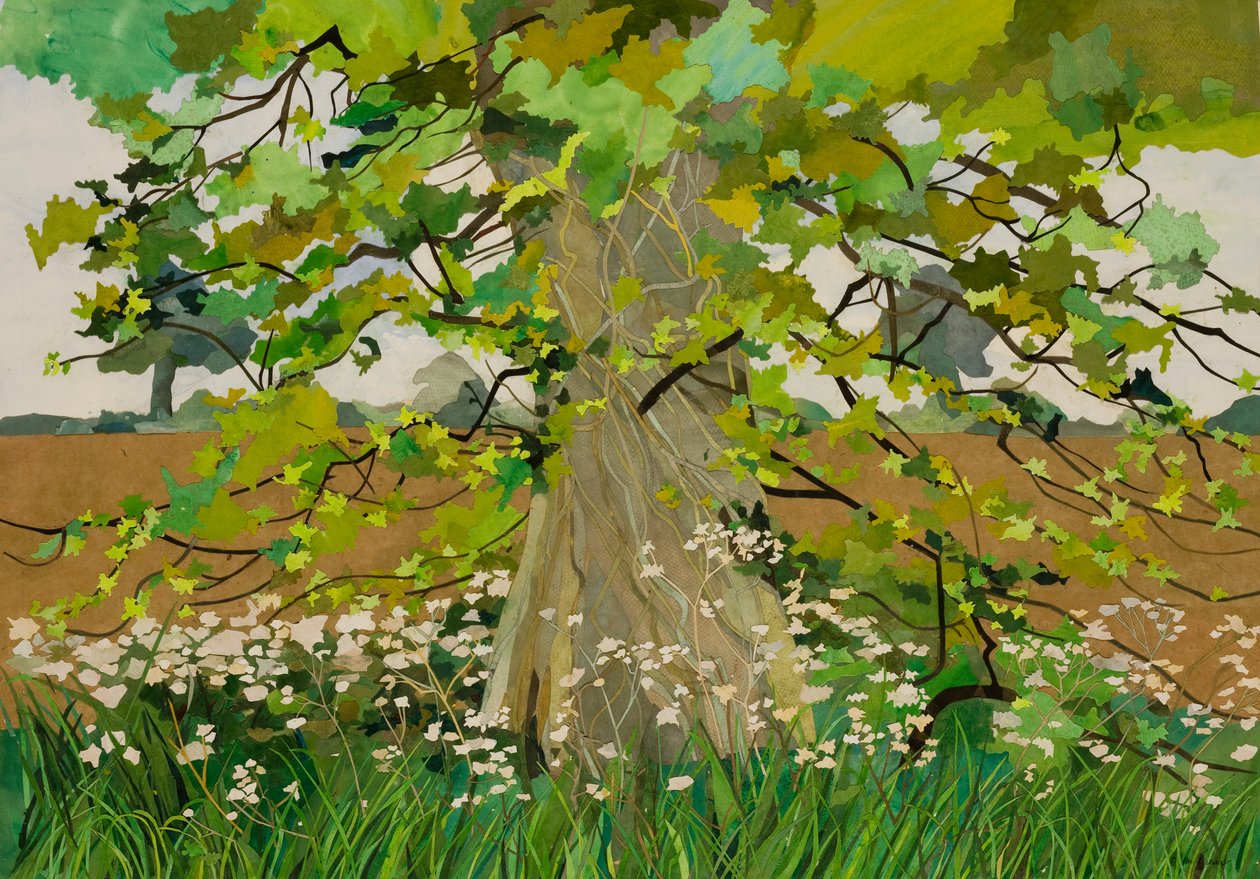 Darcy fája, 2011 (akvarell festett papírkollázs) alkotó: Christine McKechnie