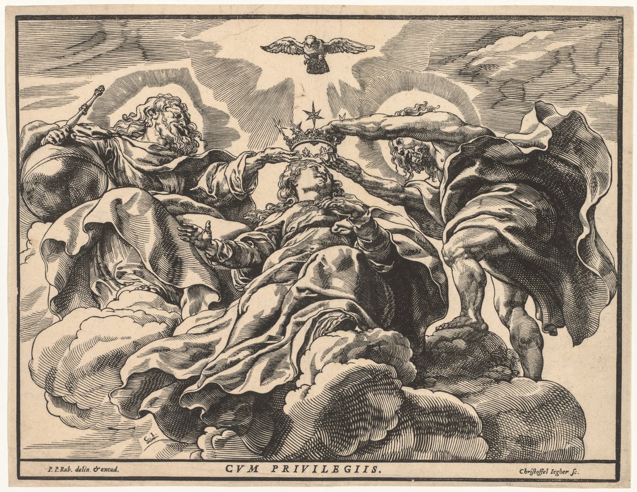 Szűzanya koronázása, 1632-36. alkotó: Christoffel Jegher