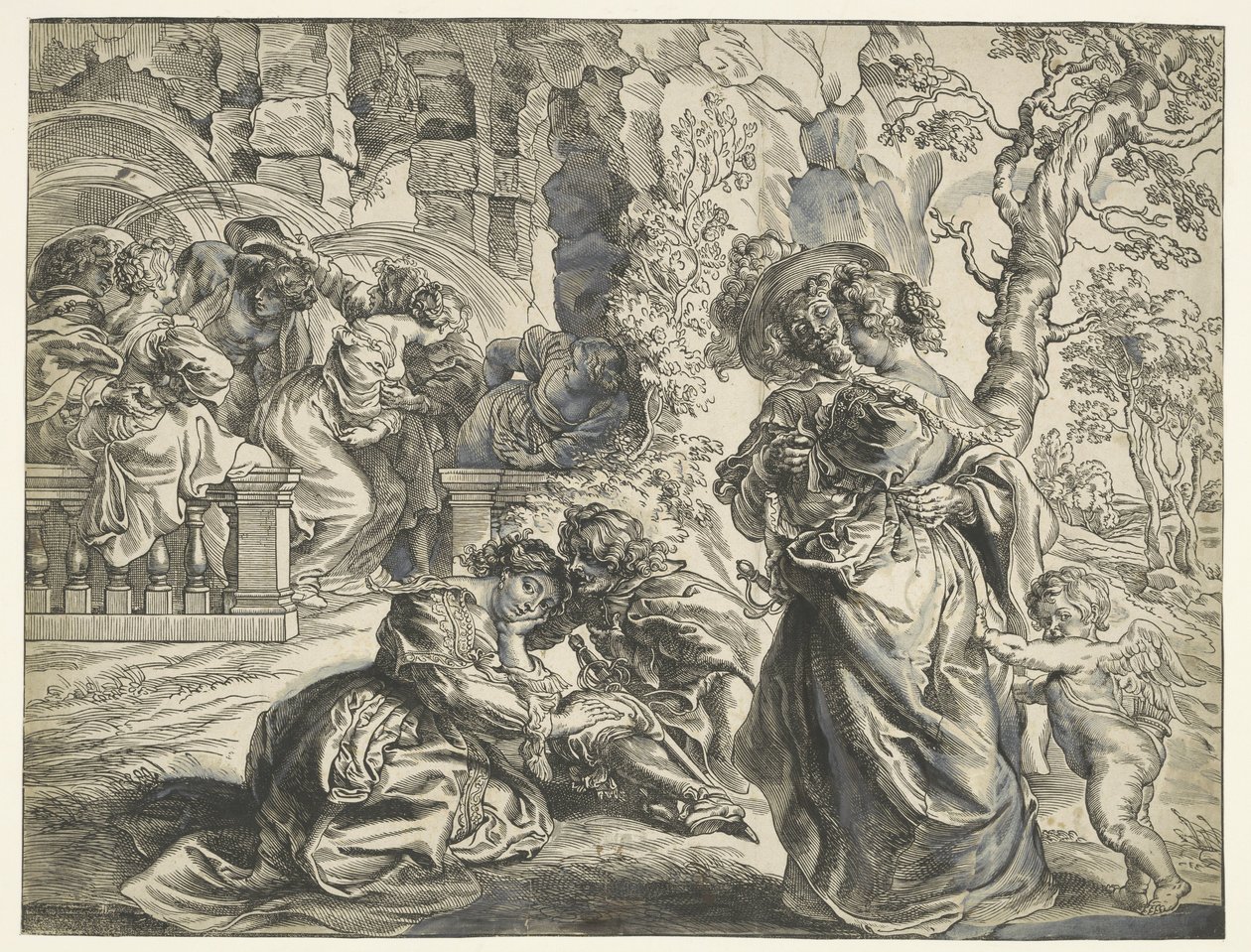 Love Garden (jobb oldali lap) alkotó: Christoffel Jegher