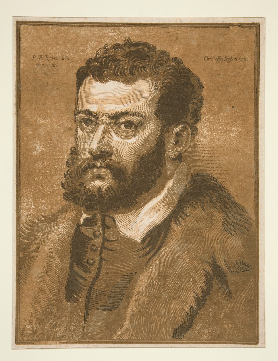 Egy szakállas férfi portréja alkotó: Christoffel Jegher