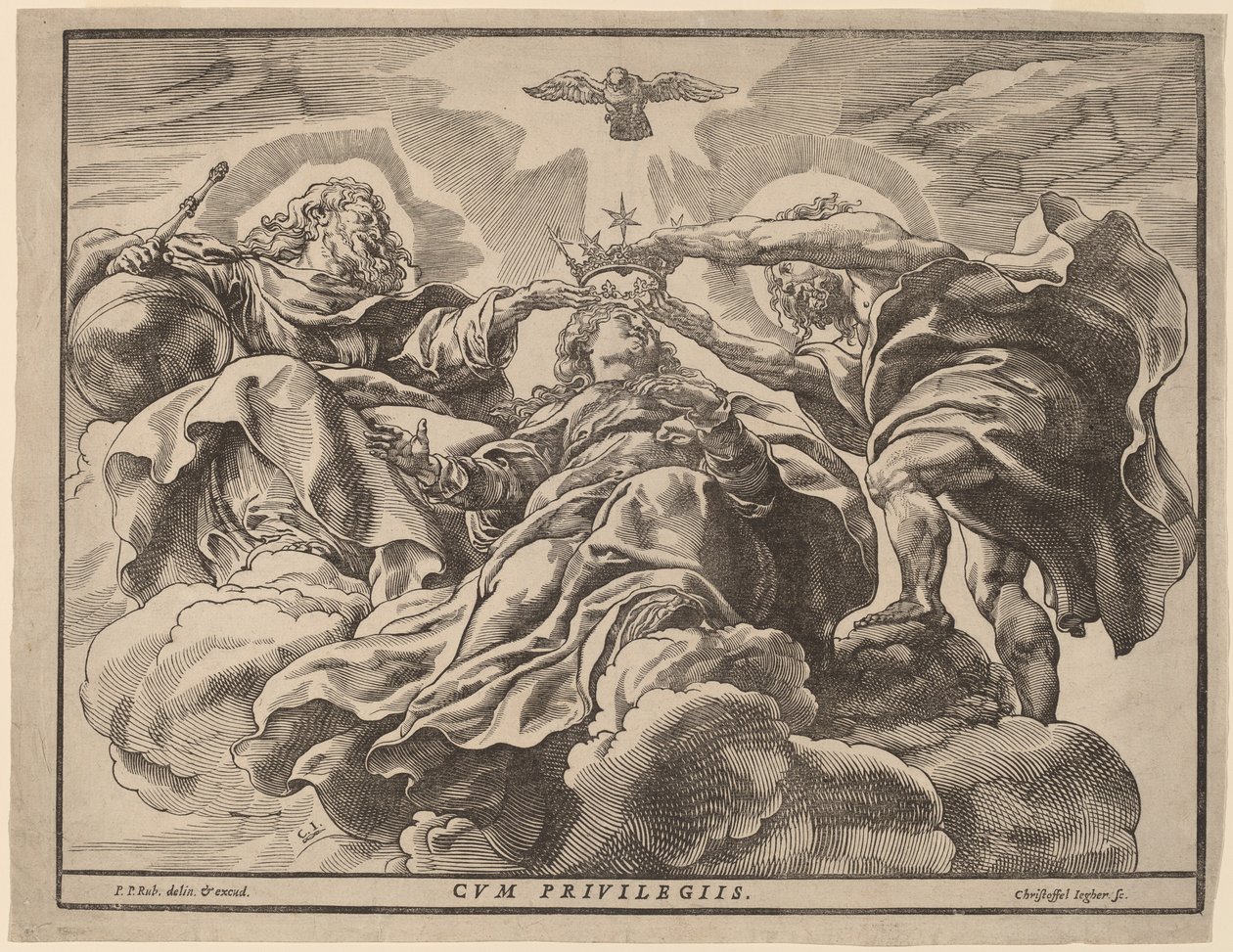 Szűz koronázása alkotó: Christoffel Jegher after Sir Peter Paul Rubens