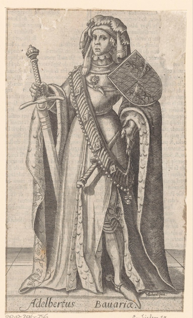 Bajor Albrecht holland, hainaut és zeeland gróf portréja alkotó: Christoffel van Sichem (I)