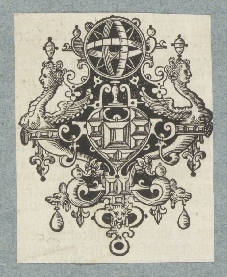 Dísz drágakövekkel és égi földgömb alkotó: Christoffel van Sichem (II) (possibly)
