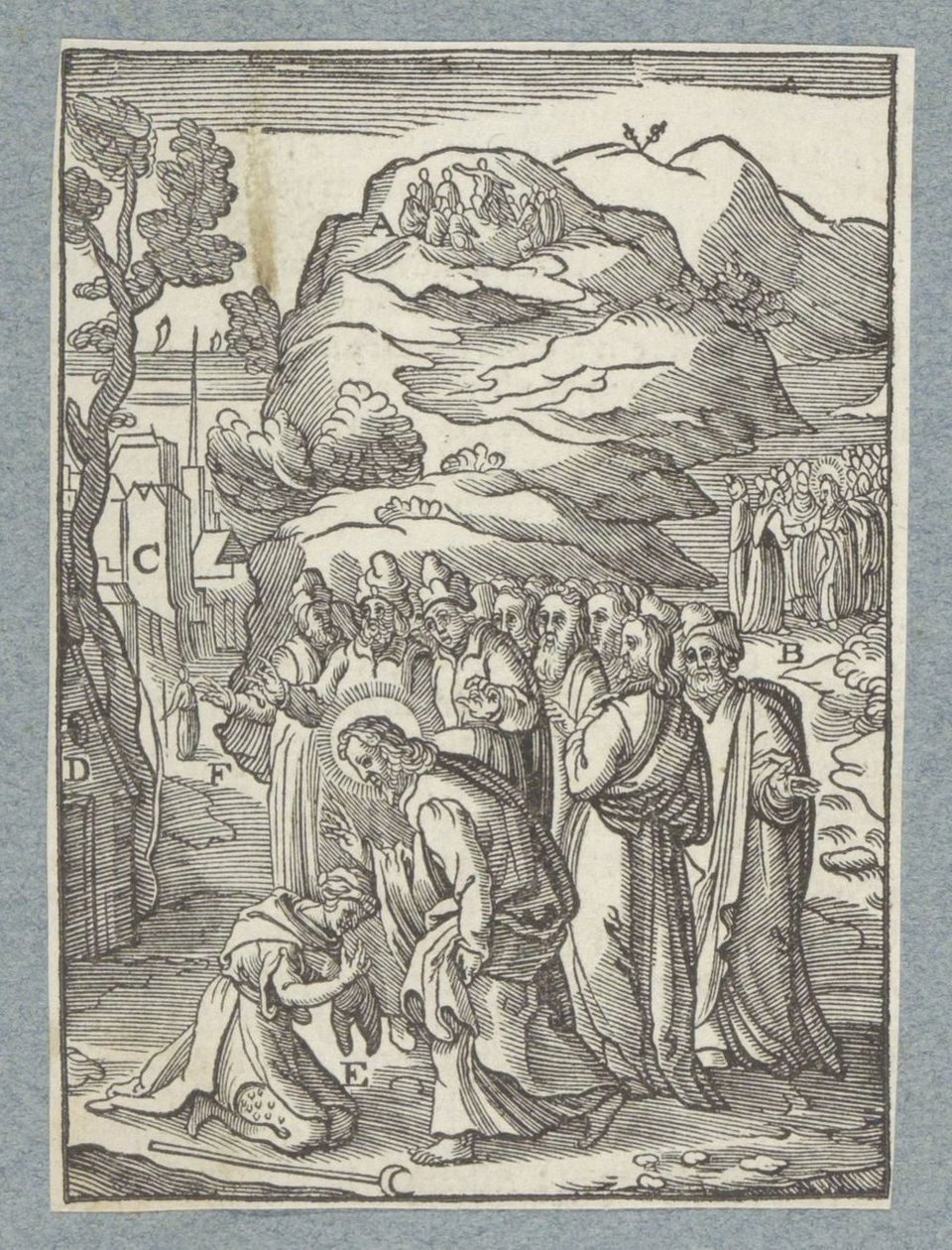 Krisztus meggyógyít egy leprást alkotó: Christoffel van Sichem (II)