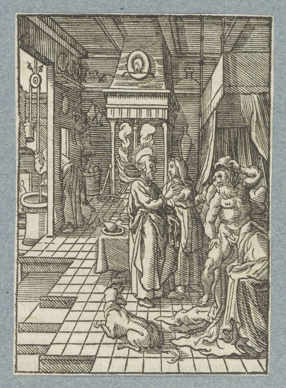 Péter könyörög Aeneasnak alkotó: Christoffel van Sichem (II)