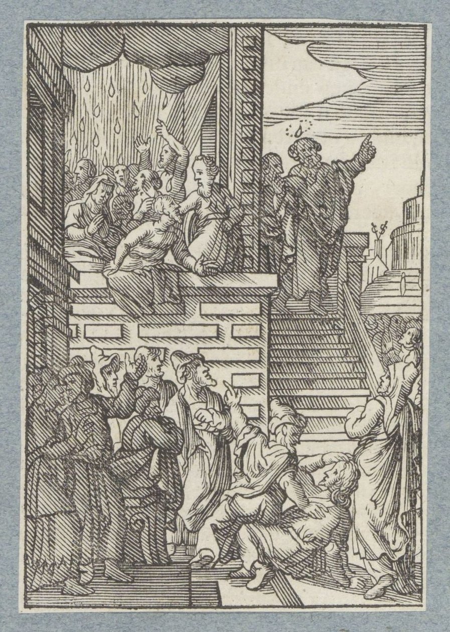 Péter Jeruzsálemben prédikál alkotó: Christoffel van Sichem (II)
