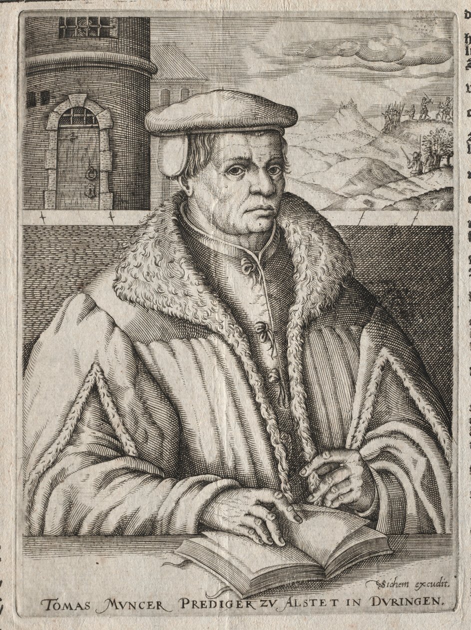 Thomas Munzer portréja alkotó: Christoffel van Sichem
