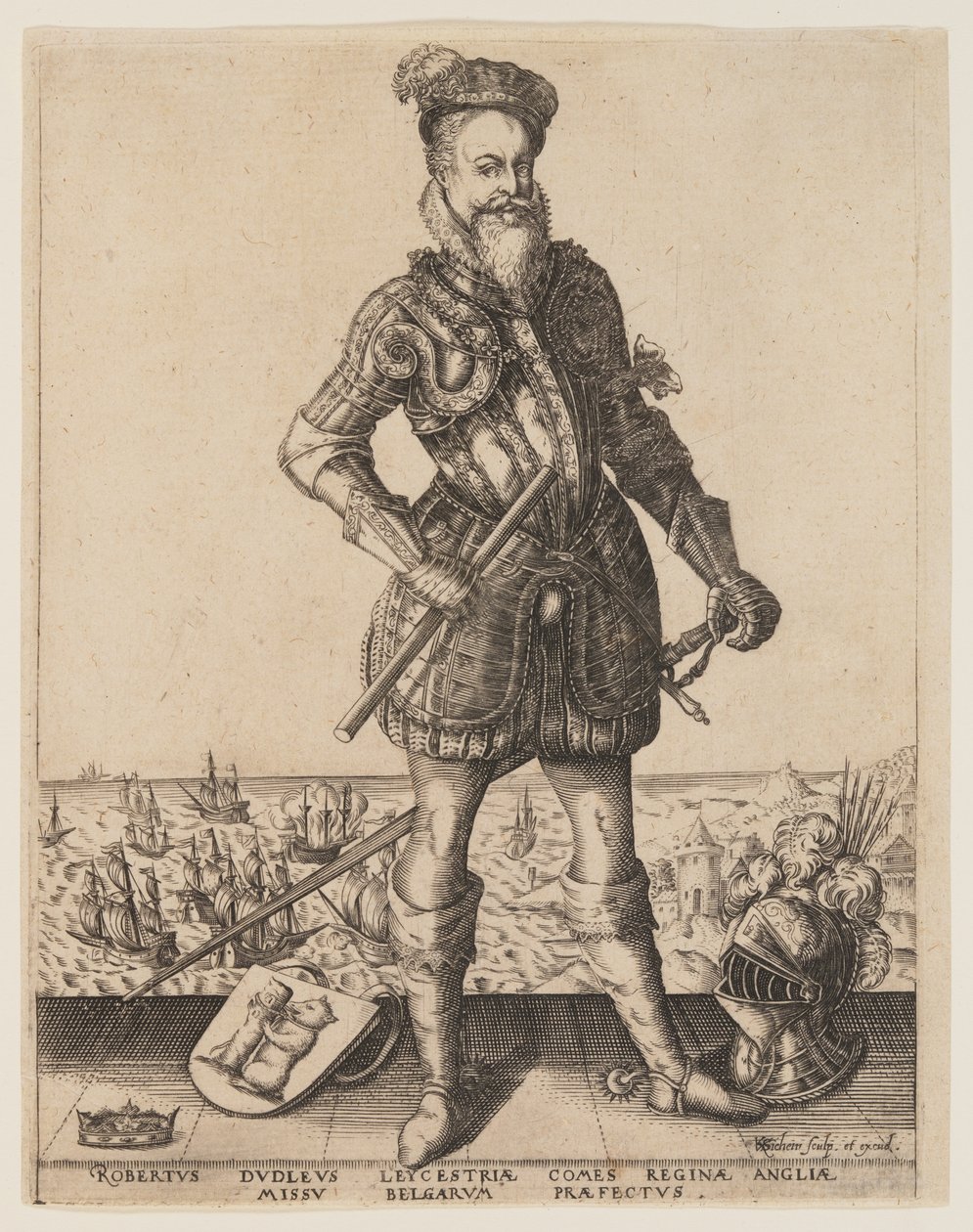 Robert Dudley, Leicester grófja alkotó: Christoffel van Sichem I