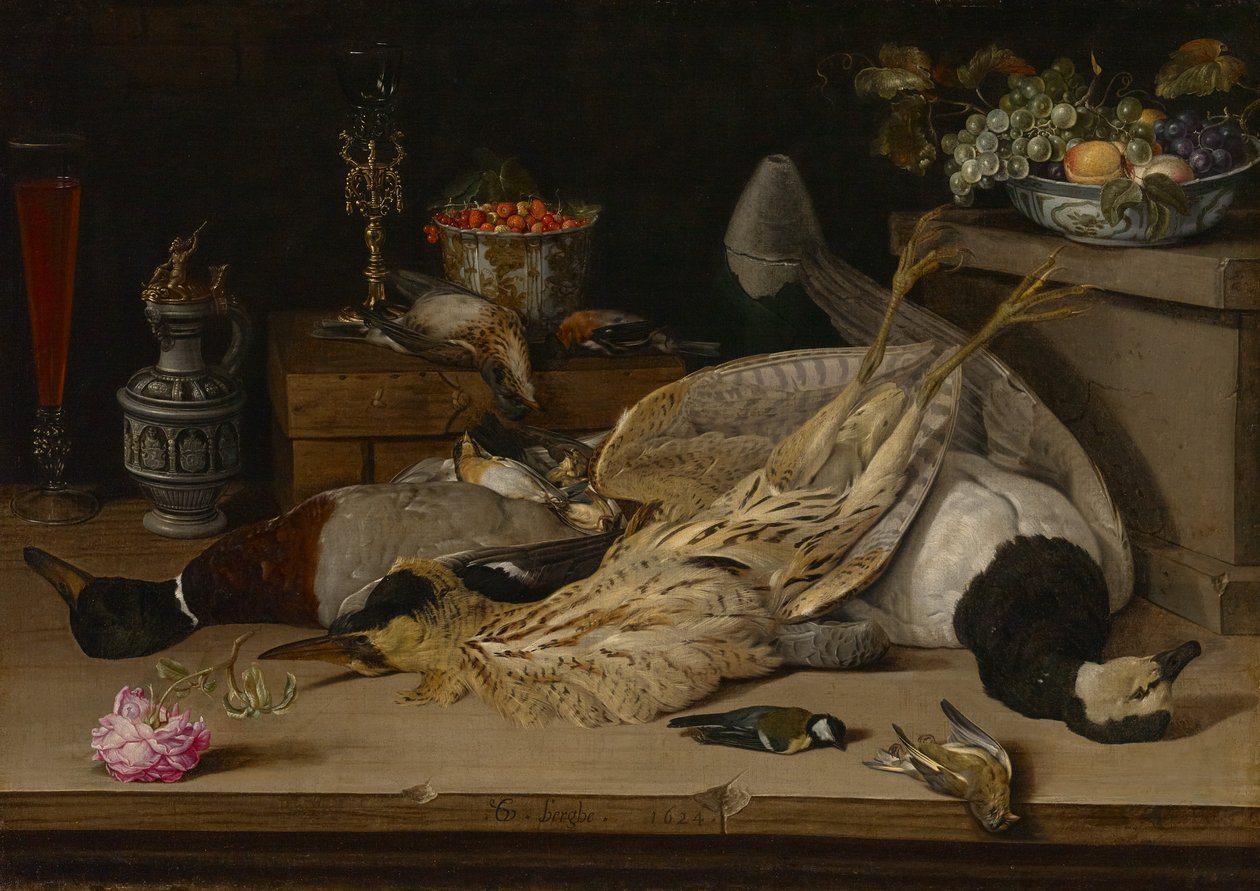 Csendélet halott madarakkal alkotó: Christoffel van den Berghe
