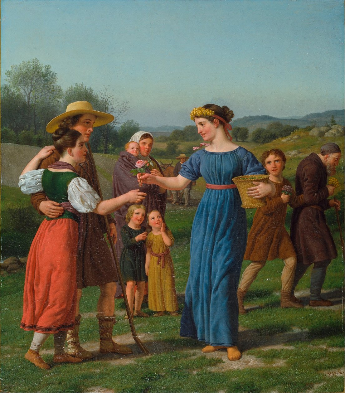 A leányzó messziről Schiller verséből alkotó: Christoffer Wilhelm Eckersberg