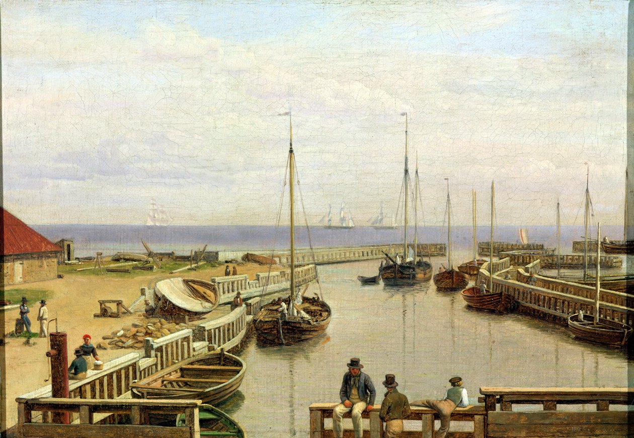 Dragor kikötője, 1826 alkotó: Christoffer Wilhelm Eckersberg