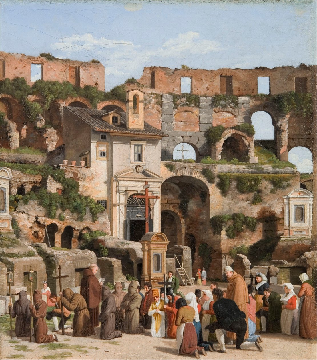 Kilátás a Colosseum belsejére alkotó: Christoffer Wilhelm Eckersberg