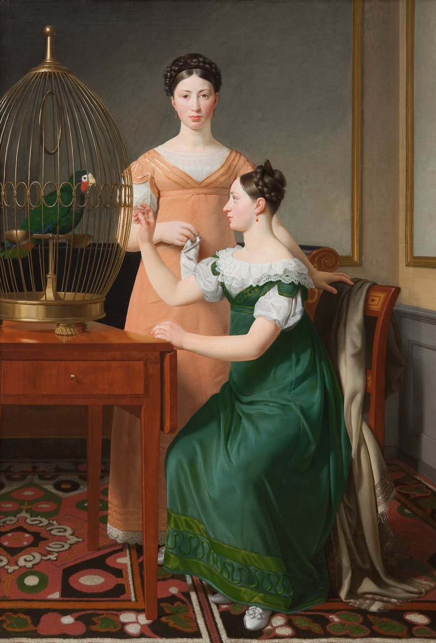 Bella és Hanna. M.L. legidősebb lányai Nathanson alkotó: Christoffer Wilhelm Eckersberg