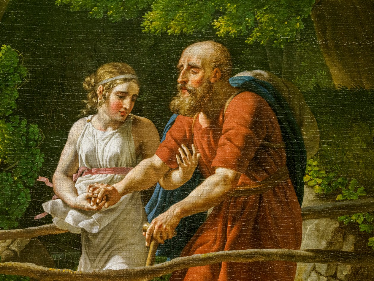 Oidipusz és Antigoné, részlet alkotó: Christoffer-Wilhelm Eckersberg