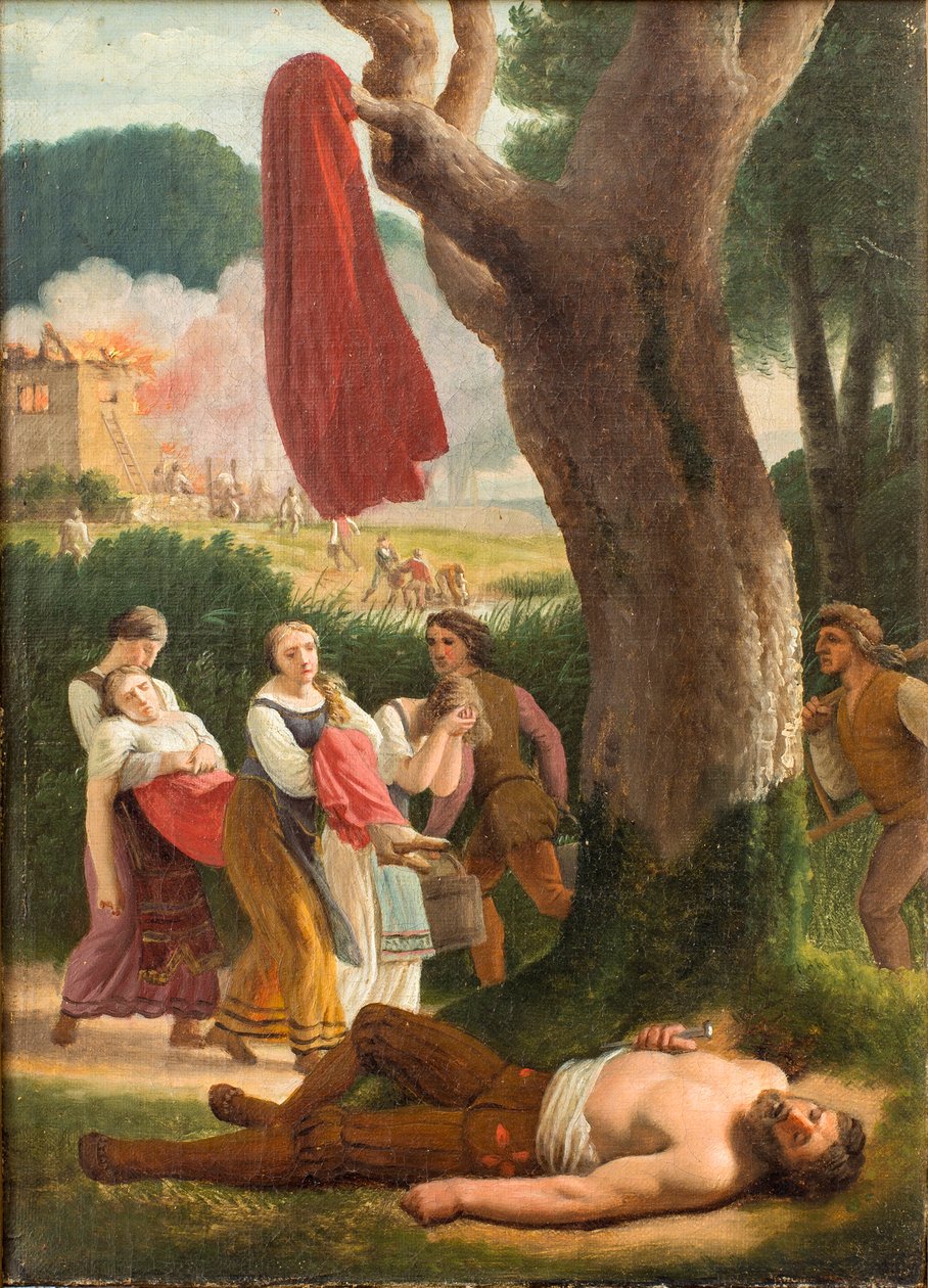 Hagbard és Signe, 1820 előtt. alkotó: Christoffer Wilhelm Eckersberg