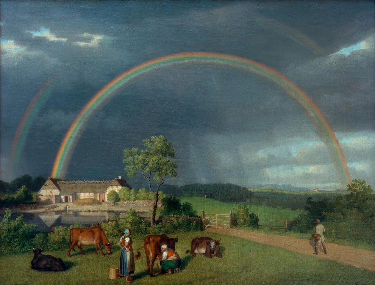 Farm Spejlsbyben, Mönen alkotó: Christoffer Wilhelm Eckersberg