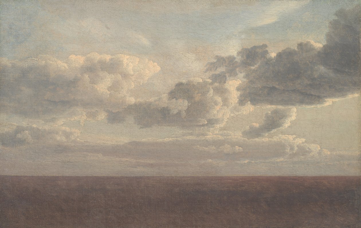 A tenger feletti felhők tanulmányozása alkotó: Christoffer Wilhelm Eckersberg