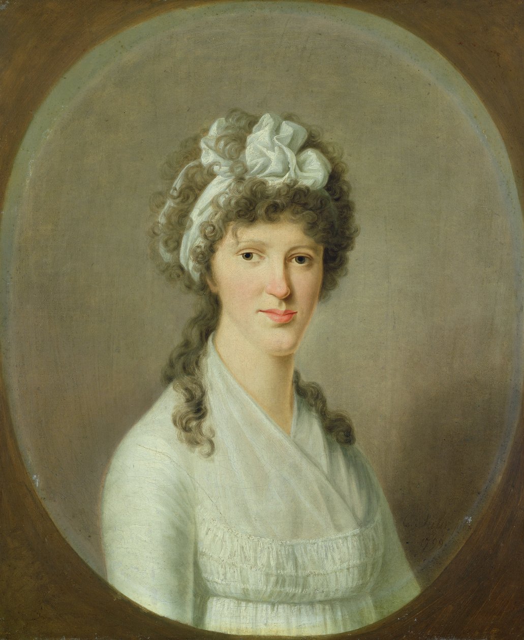Fiatal nő portréja, 1799 alkotó: Christoph Suhr