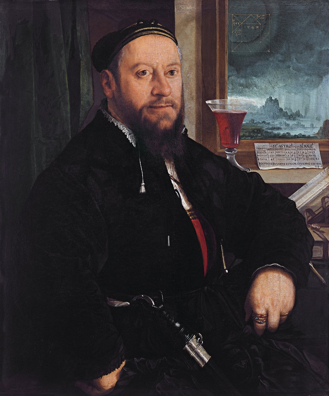 Matthäus Schwarz portréja alkotó: Christoph Amberger