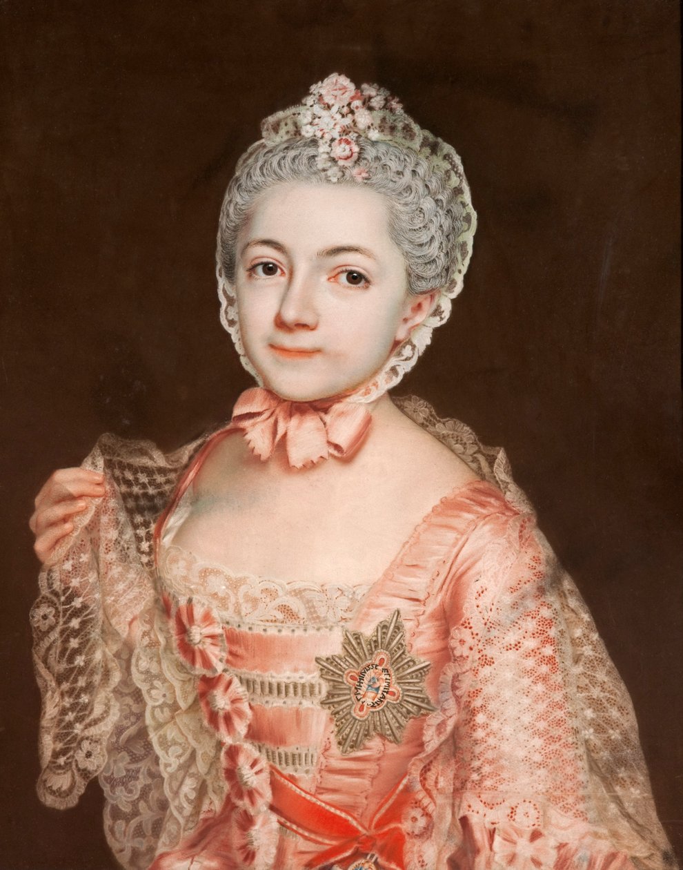 Anhalt-Dessaui Katalin Ágnes Henrietta (1744-1799), a herfordi apátság dékánja, II Leopold anhalt-dessaui herceg lánya. alkotó: Christoph Friedrich Reinhold Lisiewski