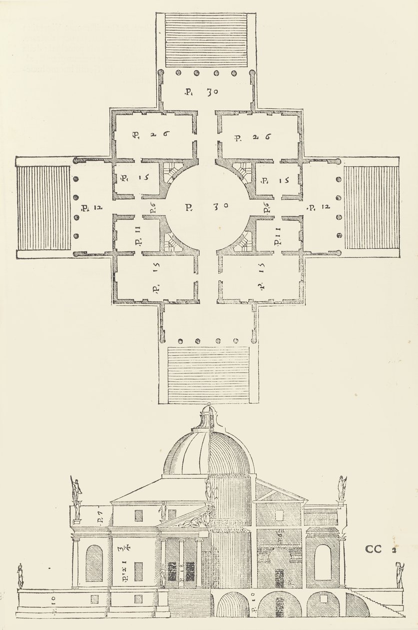 Andrea Palladio négy építészeti könyve, 1570 alkotó: Christoph Krieger