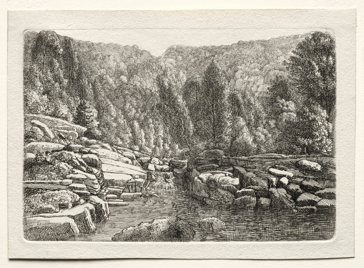 Víz a hegyekben, c. 1790-1800. alkotó: Christoph Nathe