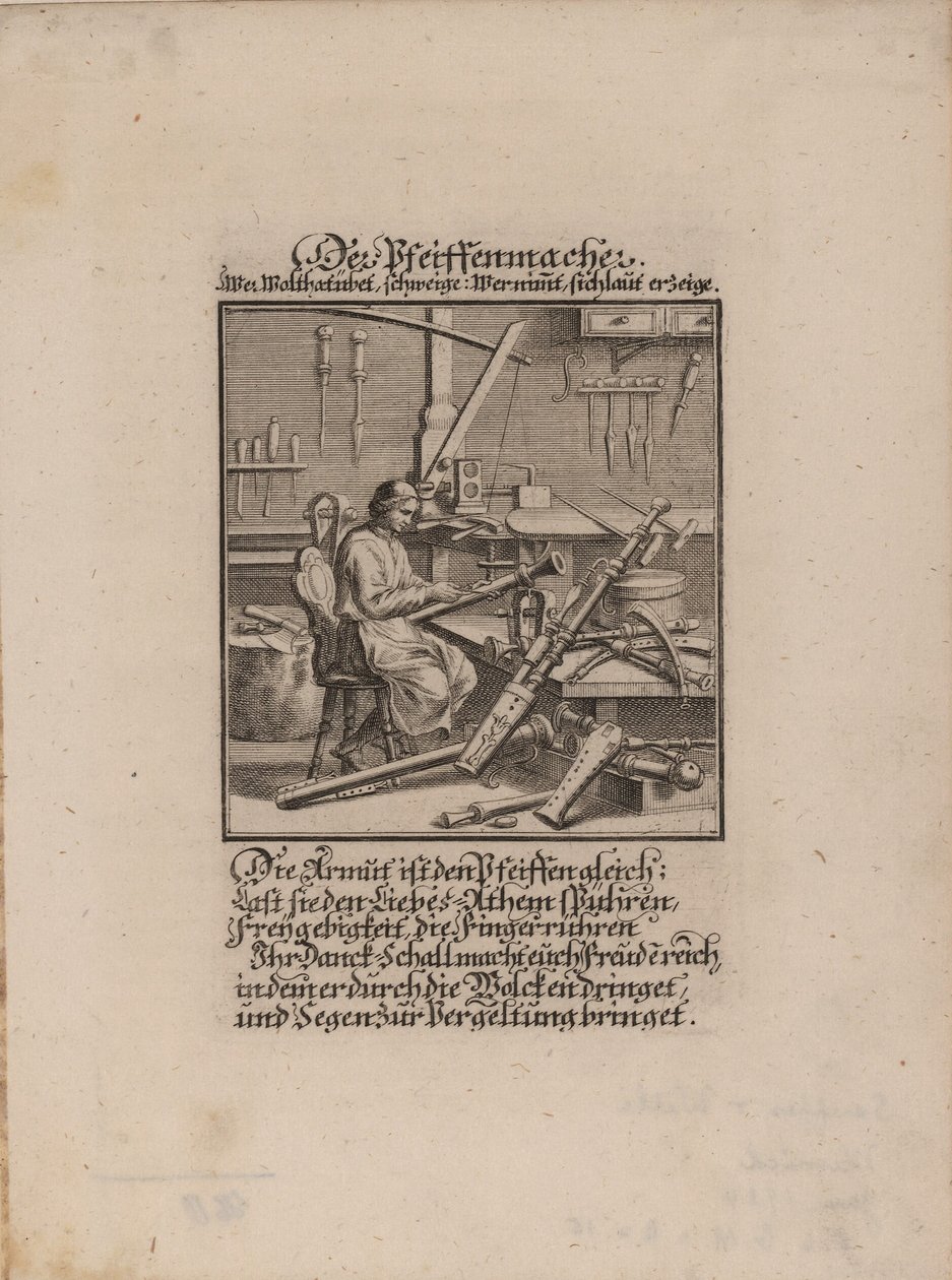 A fúvóshangszerkészítő alkotó: Christoph Weigel the Elder