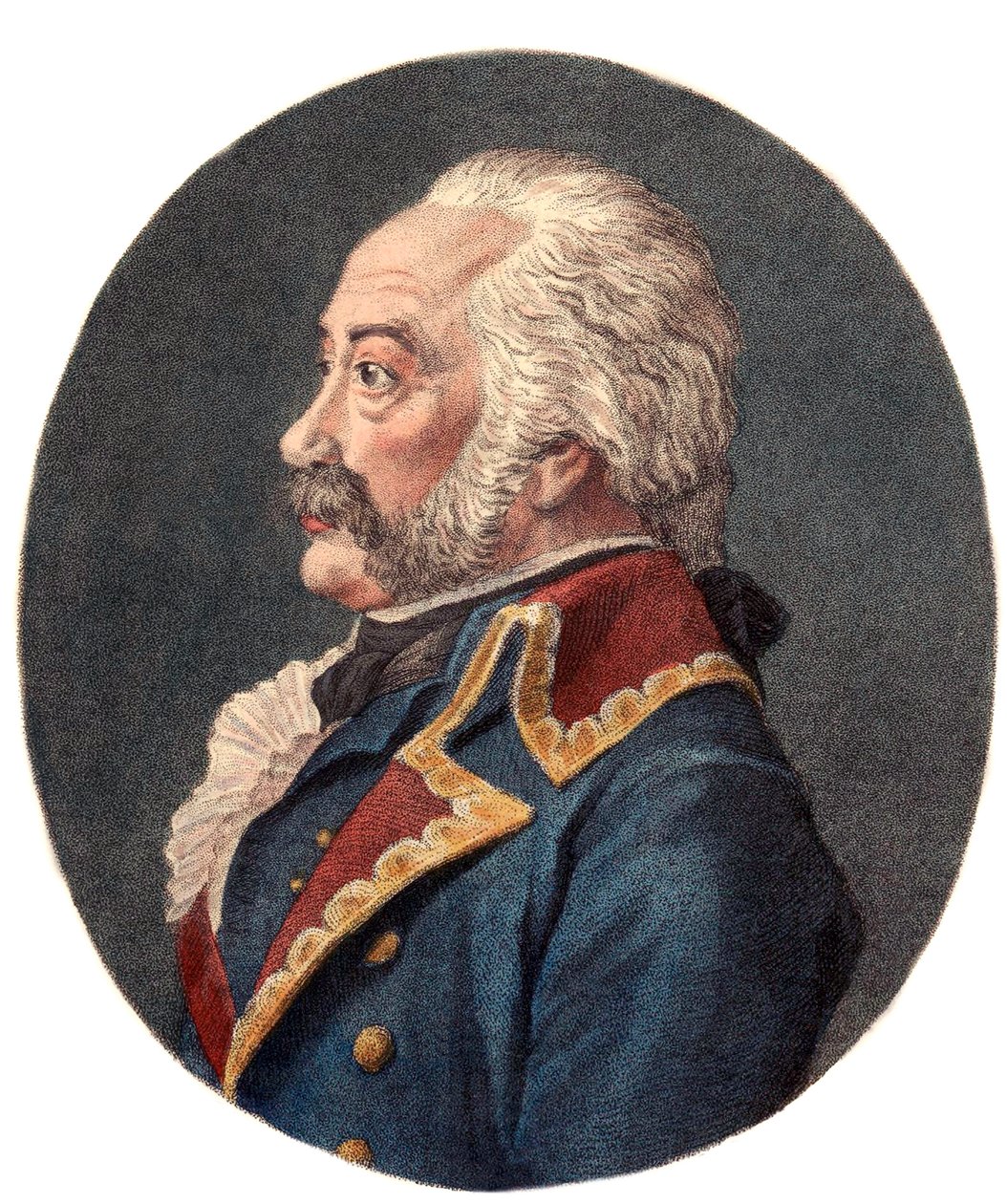 Adam Philippe, Custine gróf (1740-1793), francia tábornok portréja. alkotó: Christophe Guerin