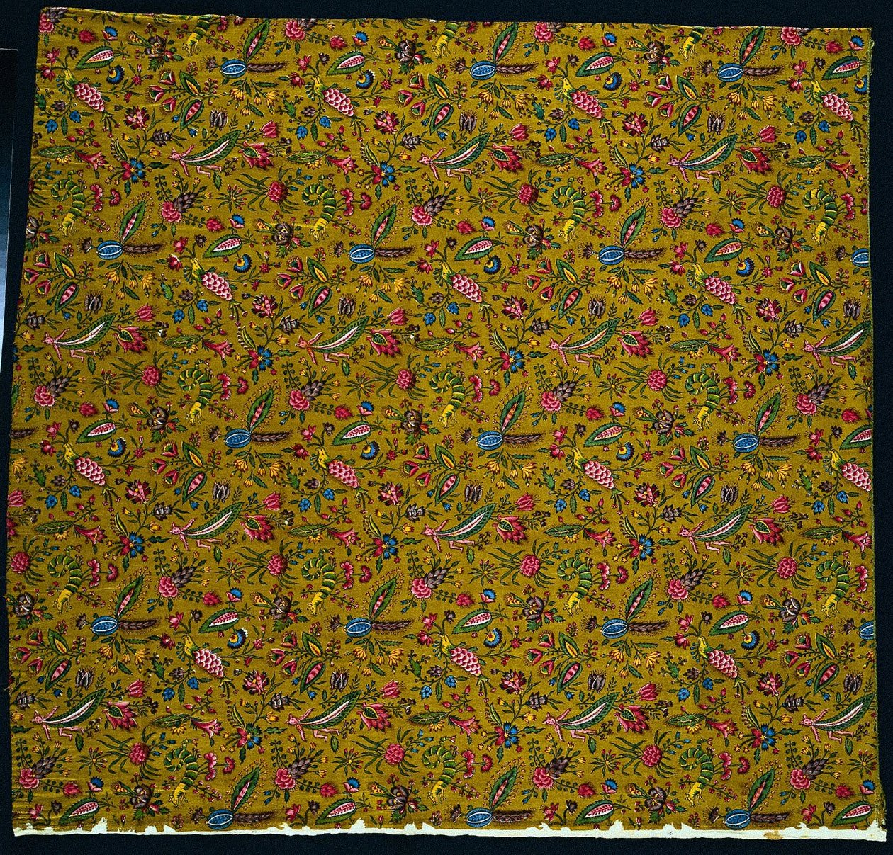 Woodblock nyomtatott pamut csík, 1780. alkotó: Christophe Philippe Oberkampf