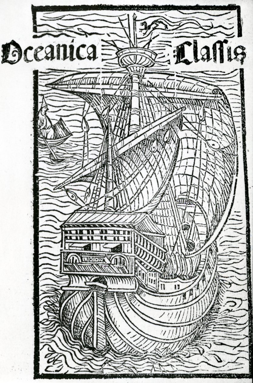 A Santa Maria rajza, 1493 alkotó: Christopher Columbus