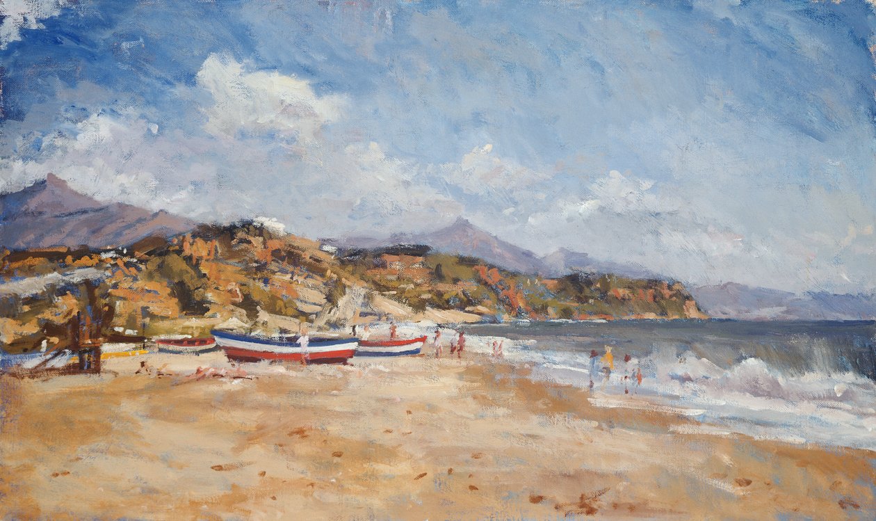 Tengerpart és hegyek, Nerja, 2001 alkotó: Christopher Glanville