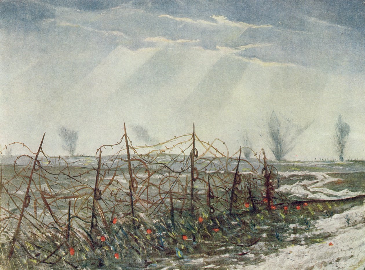 Egy frontvonalból, a brit művészektől a fronton, A nyugati front folytatása, 1918 alkotó: Christopher Richard Wynne Nevinson