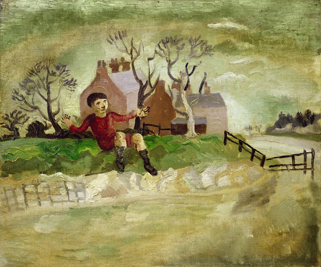 The Jumping Boy, Arundel, West Sussex, 1929 alkotó: Christopher Wood