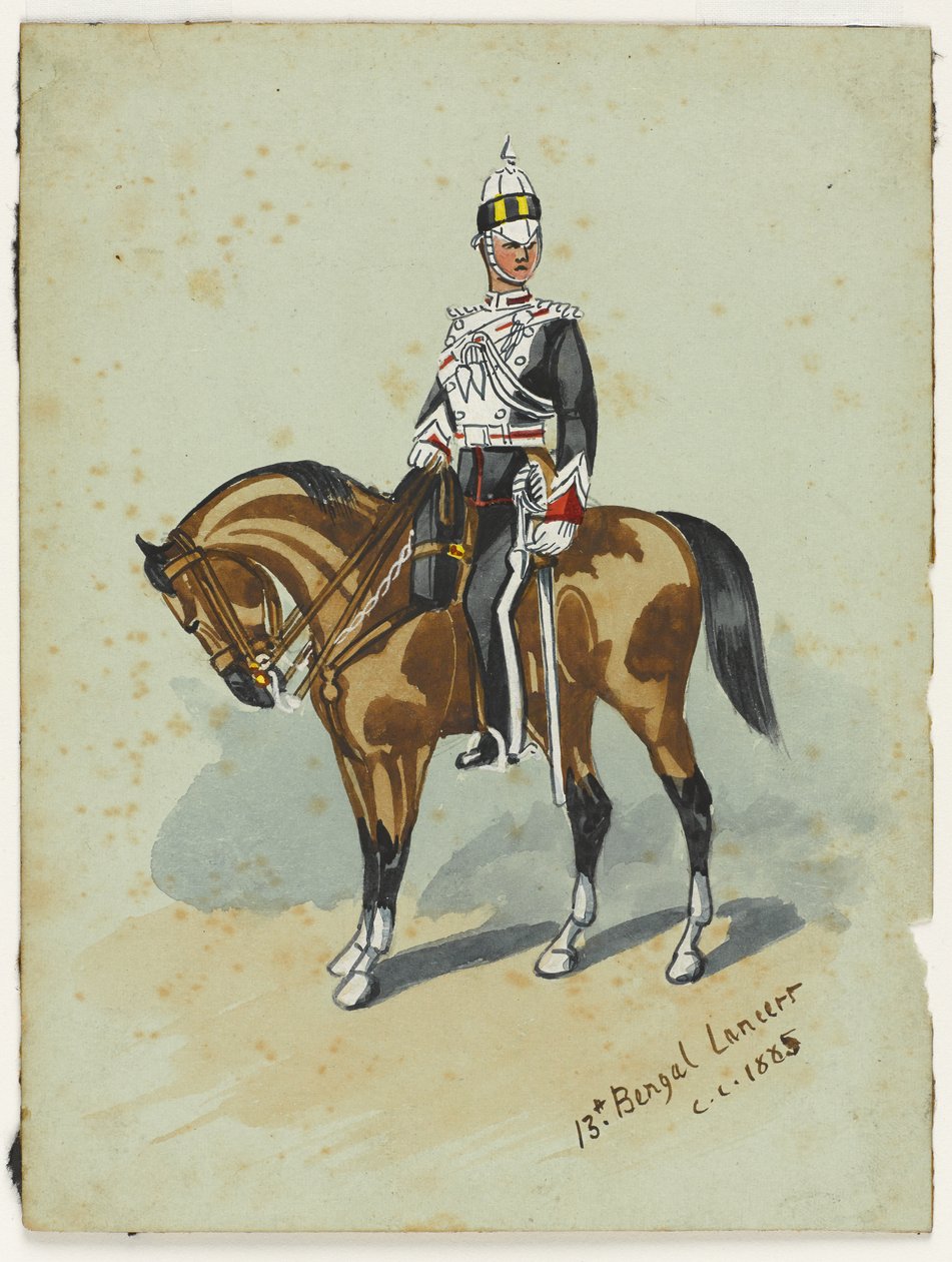 13. Bengal Lancers, 1914 körül alkotó: Christopher Clark