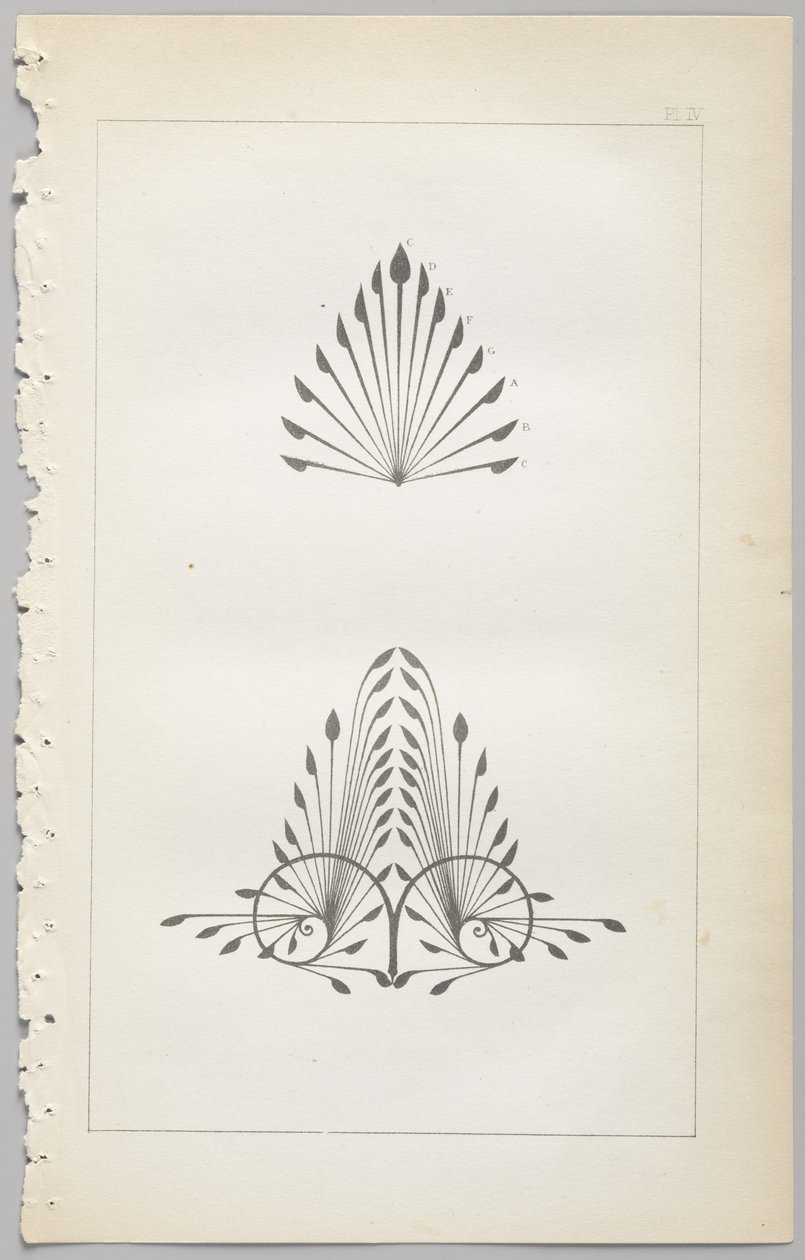 A dekoratív tervezés művészete: egy függelék, amely megadja a nap óráit, amikor a virágok nyílnak, kiadó: Day & Son, London, 1862 alkotó: Christopher Dresser