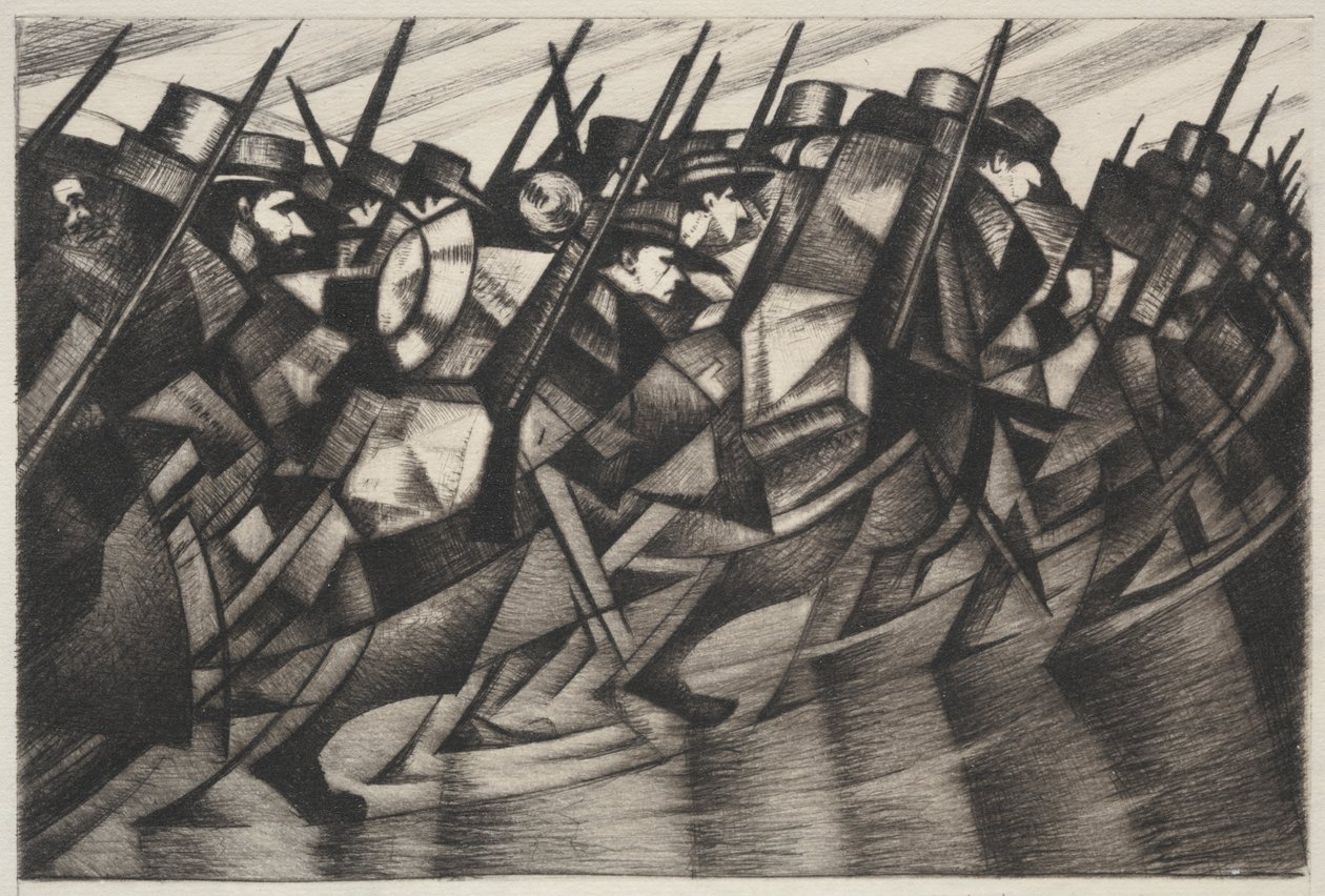 Visszatérve az Árkokhoz alkotó: Christopher Richard Wynne Nevinson