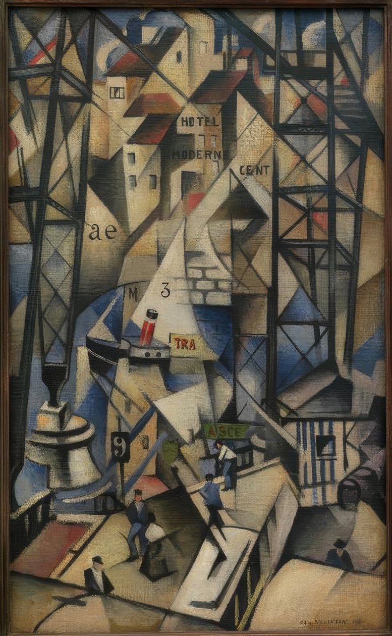 A régi kikötő alkotó: Christopher Richard Wynne Nevinson