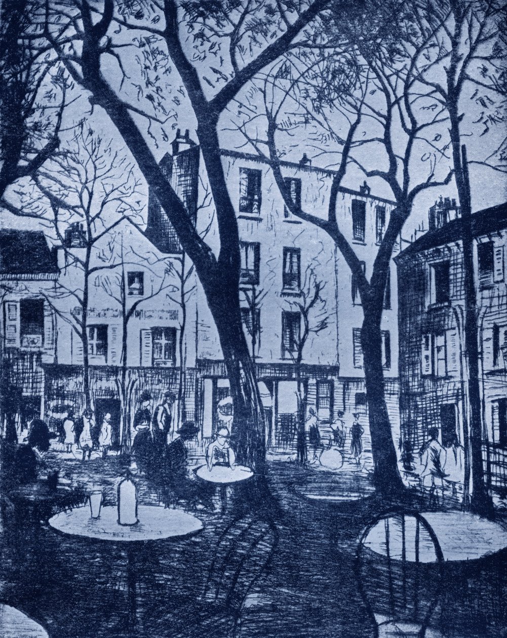 C. R. W. Nevinson Montmarte jelenete alkotó: Christopher Richard Wynne (after) Nevinson