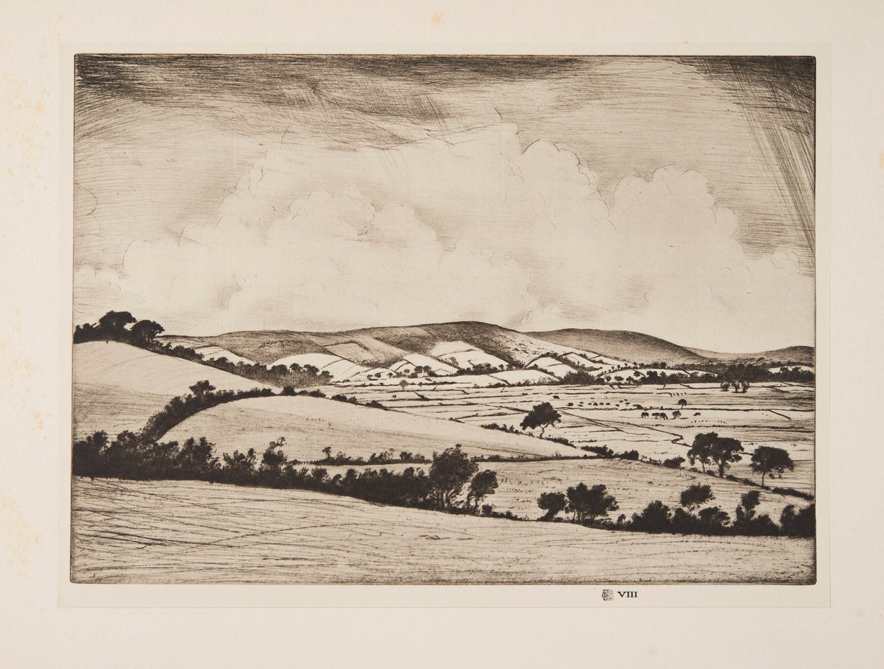 Egy völgy a South Downsban, kocsma. 1925. alkotó: Christopher Richard Wynne Nevinson