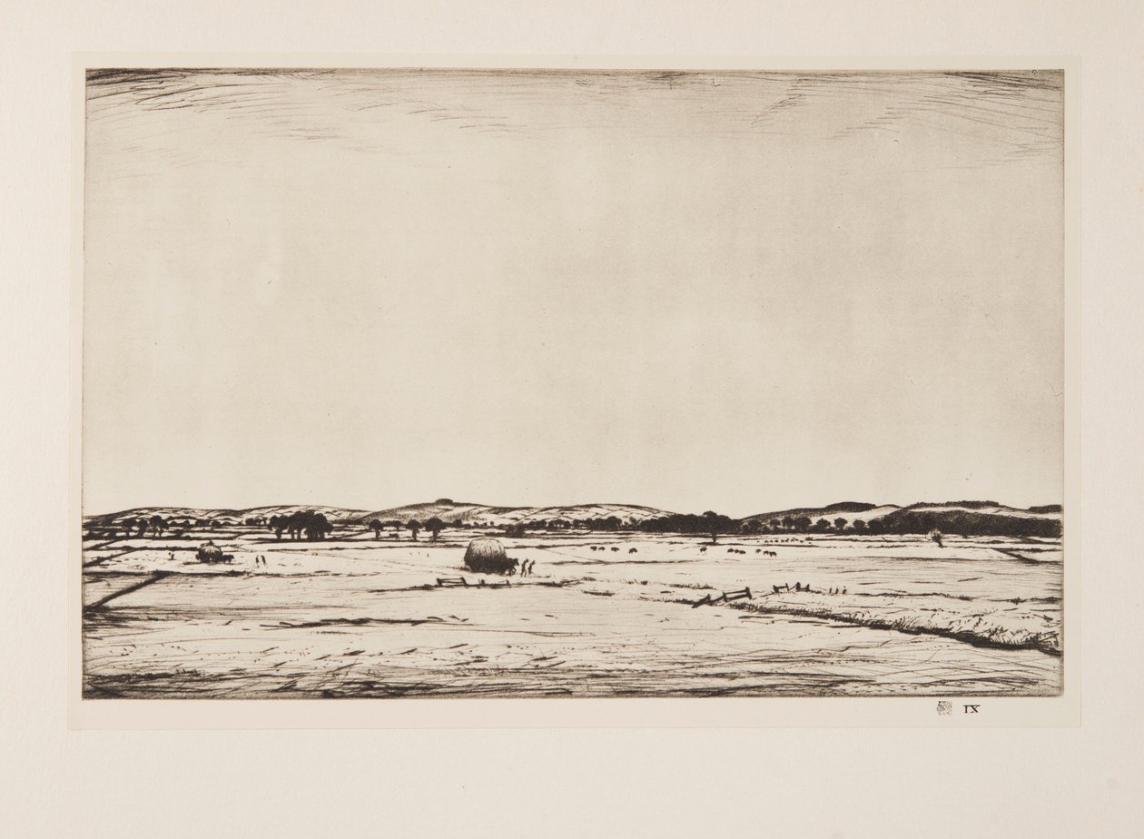 Sussex Downs, kocsma. 1926. alkotó: Christopher Richard Wynne Nevinson