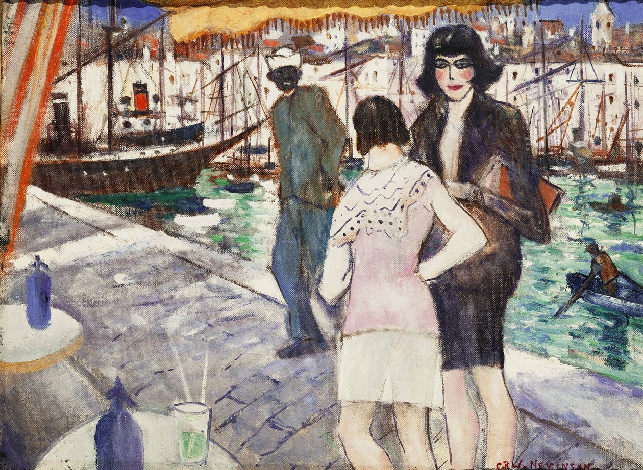 A rakparton, alkotó: Christopher Richard Wynne Nevinson