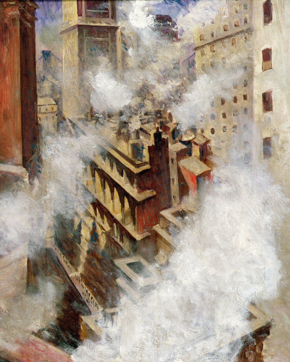 New York (olaj, vászon) alkotó: Christopher Richard Wynne Nevinson