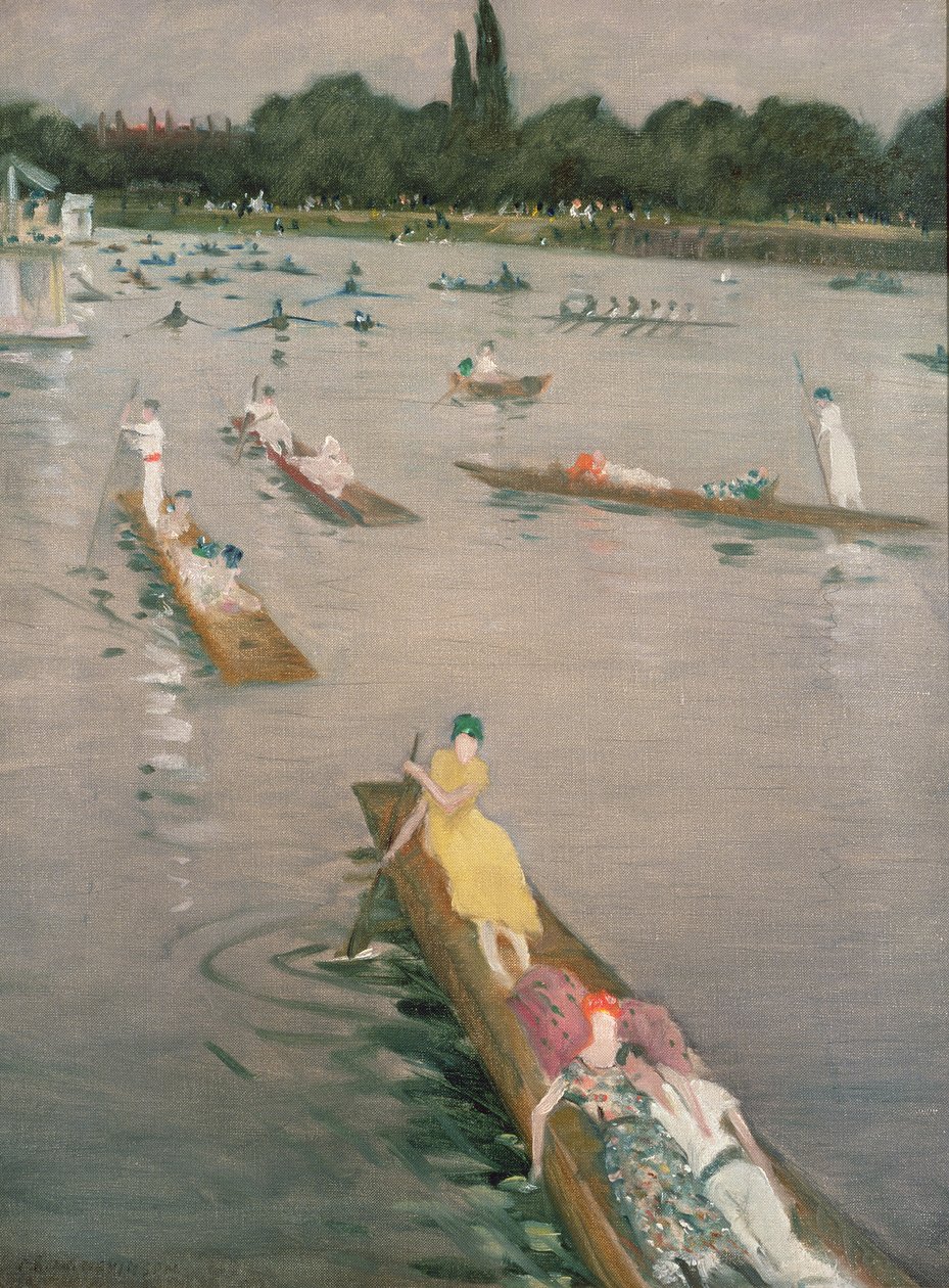 Regatta Henleyben alkotó: Christopher Richard Wynne Nevinson